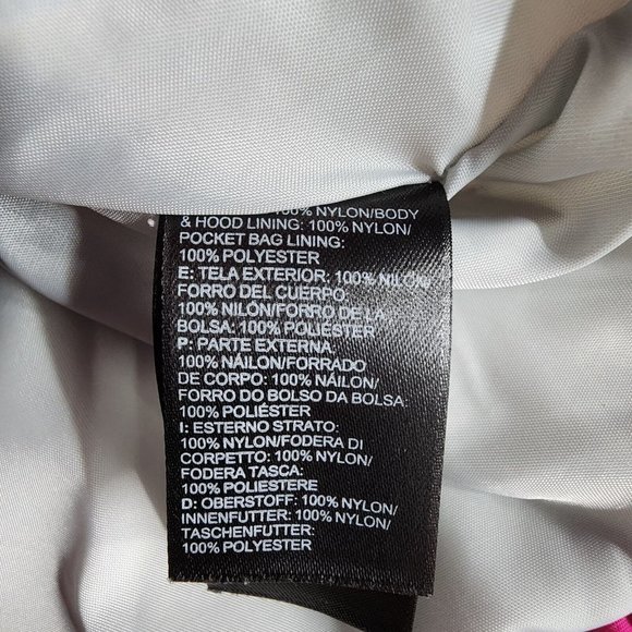 The North Face Women's Hyvent Windbreaker Rain Jacket Hooded Black/Pink SP - Picture 10 of 12